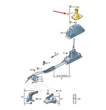 Volkswagen GOLF MK7 Gear Shifting Knob With Trim RHD 5G2711113ECXV NEW