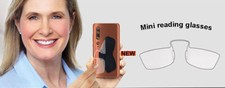 2022 Compact Specs Reading Glasses Pince Nez type Nose clip mini reader