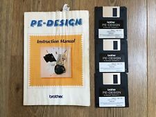 Brother  PE Design Software For Windows 3.1 On 3x Floppy Disk With Manual - READ