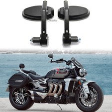 Motorcycle 7/8'' Handle Bar End Mirrors For Triumph Rocket 3 III America Touring