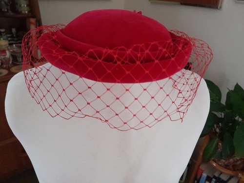 Vintage 1980s red velvet - ,