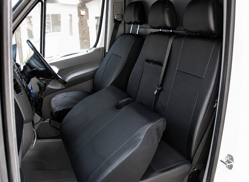 Leather look tailored van seat - tailored,