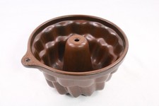 Vintage German Glazed Ceramic Ring Bundt Cake Mould  17cm Diameter