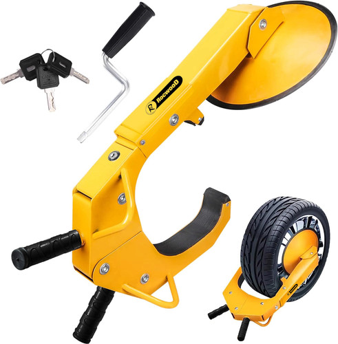 Wheel clamp heavy duty steel - heavy,