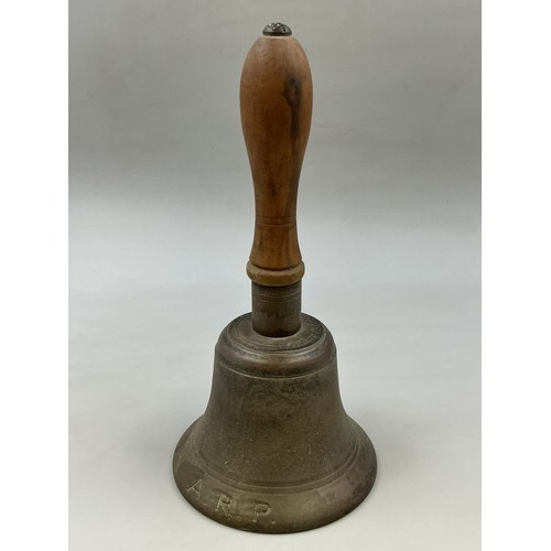 Ww2 british arp alarm bell - british,