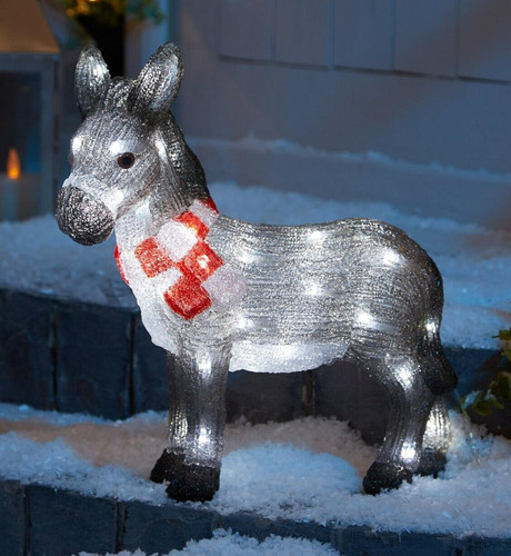 Christmas acrylic donkey - acrylic,