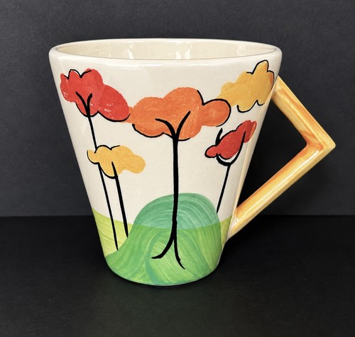 Art deco design tree - tree, mug