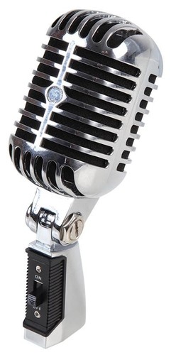 50s style microphone chrome - 50s,