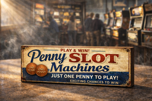 Penny slot machine - slot, sign