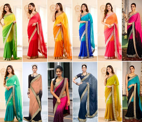 Indian designer georgette silk