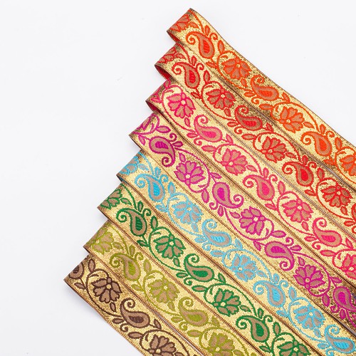 Floral paisley ribbon trim - floral,