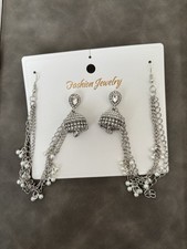 silver jumar jhumka/tassel