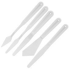 5x Plastic Artist Palette Knife Set Portable Oil Painting Spatula Painting Tool