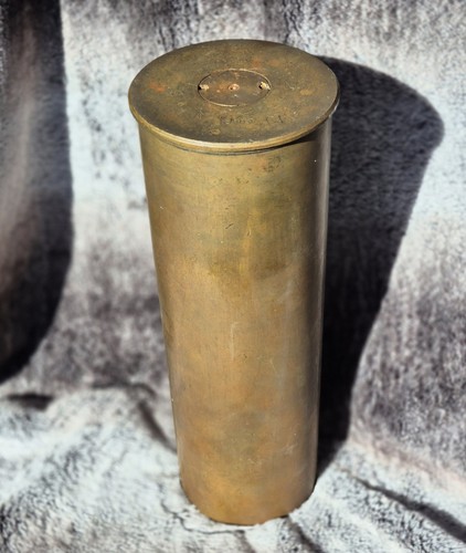 Trench art ww2 heavy brass - art,