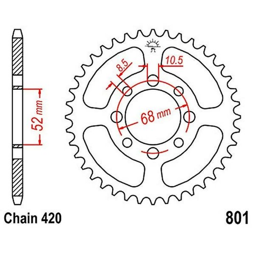 Jtr801 crown 30 teeth - 30,