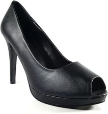 Mens Womens Drag Queen High Heel Peep Toe Court Shoes UK 9-12 Large Sizes