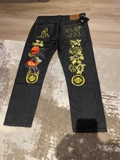 Evisu Denim Jeans Large  Gold