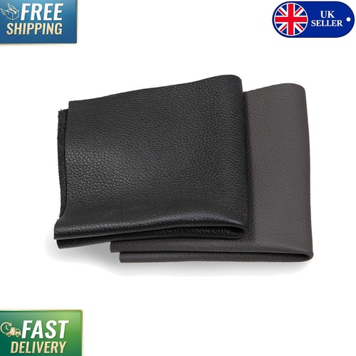Black leather scraps extra - black,