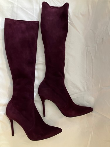 Stuart weitzman burgundy suede - stuart,