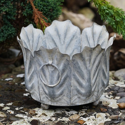 Acanthus planter zinc - planter,
