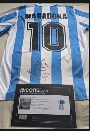 Maradona signed argentina - maradona,