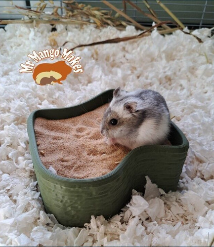 Hamster sand bath dig box - hamster, bath,