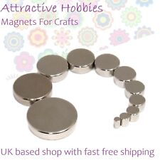 Super Strong Magnets For Crafts ~ Neodymium Discs 2mm to 10mm DIY Reborn Models