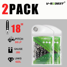 2PACK 18" Chainsaw Chain Fits