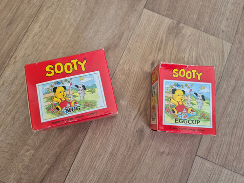Sooty mug and eggcup