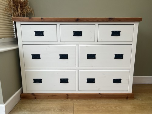 Large solid pine chest 7 - pine,