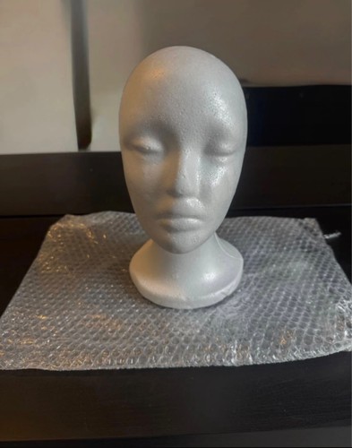 Polystyrene wig head stand - polystyrene,
