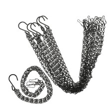  6pcs Hanging Basket Chains - 20 Inch Heavy Duty Metal Replacement Chain for