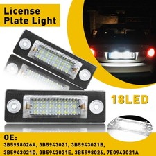 18 LED License Number Plate Lights Lamp For VW Transporter Passat B5.5 B6 Caddy