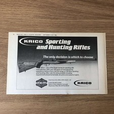 GUNS155 MAGAZINE ADVERT 6X9 KRICO SPORTING & HUNTING RIFLES