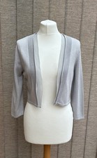 Monsoon Silver Sparkly Shrug