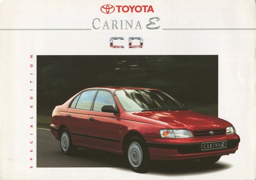 Car brochure toyota carina - car, brochure: