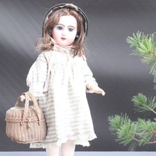 Antique JUMEAU doll basket