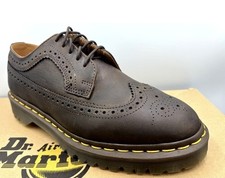 DR MARTENS BROWN 3989 BROGUE CRAZY HORSE LEATHER  SHOES SIZE UK 13