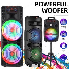 Wireless Portable Party Speaker Loud Sound Stereo Bass Karaoke Machine with Mic