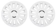 2 x13" Inch Caravan Motorhome Wheel Trims Rims Hub Caps  - WHITE