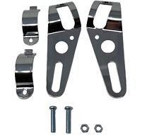 Chrome Headlight Brackets for