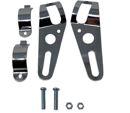 Chrome headlight brackets for - headlight,