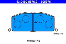FRONT BRAKE PAD SET DISC BRAKE FITS: TOYOTA STARLET 1.3 12V CAT /1.0 /1.3 12V