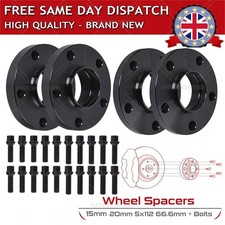 2x 15mm 2x 20mm Black Wheel