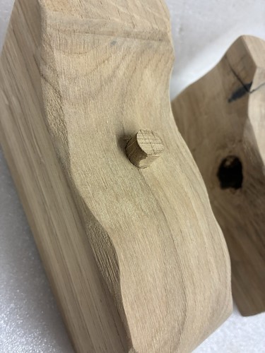 Pair handmade solid rustic - of,