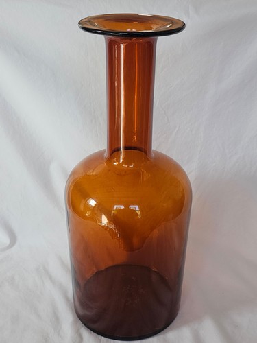 Large holmegaard gul vase - holmegaard,