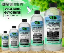 Vegetable Glycerine / Glycerol, USP Food & Cosmetic Grade, Kosher, 5 Sizes *UK*