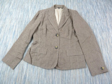 Boden Jacket Women UK 14 Linen Brown Outdoor Hunting Hacking Blazer