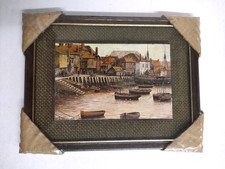 1970's RETRO Picture on Board BY KEVIN PLATT St Ives WALL PICTURE PRINT 22x17cm