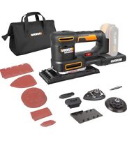 WORX 18V(20V MAX) Cordless Multi Sander, PowerShare, 5 in 1: Orbital, Finishing